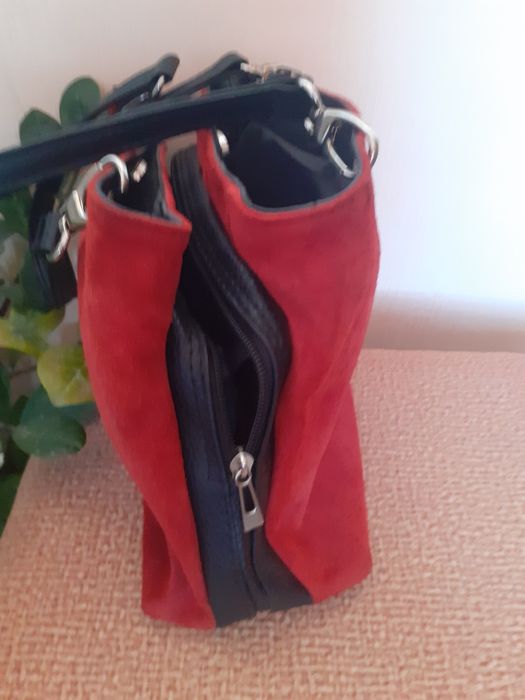 Сумка из натуральной замши