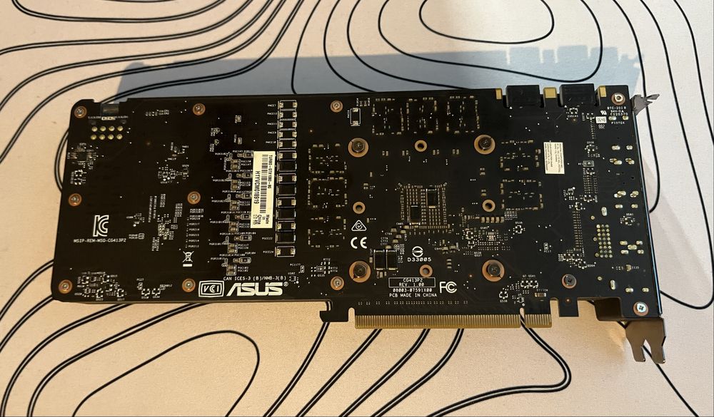 Видеокарта Asus Turbo Gtx 1080 8 gb