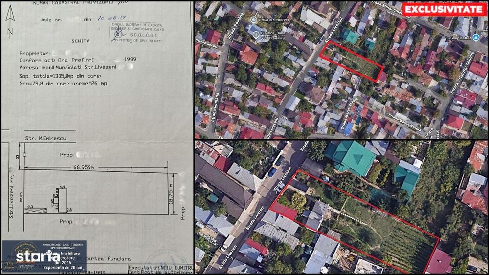Teren 1.305 mp cu Deschidere Generoasă în Galați