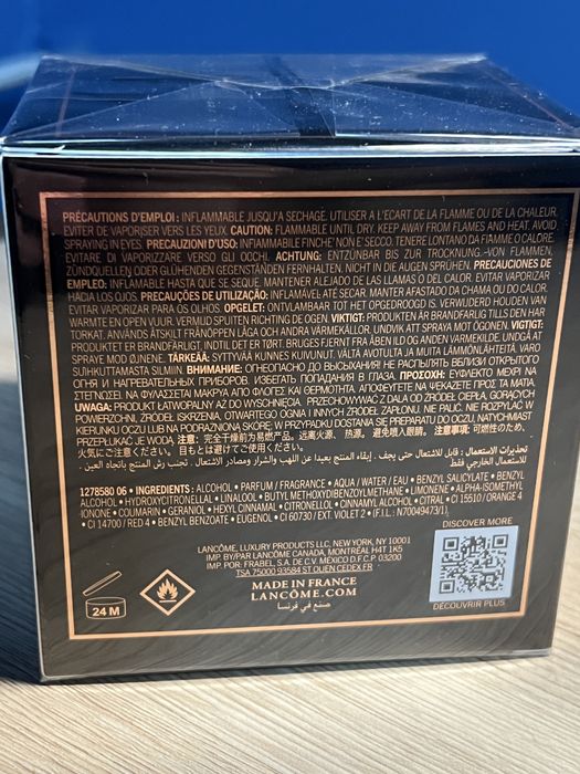 Parfum Lancome La Nuit Thesor Vanilla Noire EDP 50ml