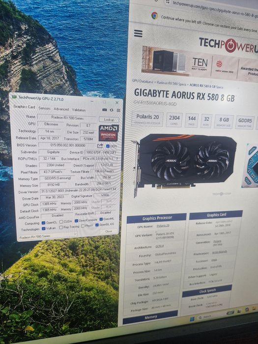 Unitate pc gaming i5 generația 7a, 8gb ram, ssd256gb,video Rx580 8gb  ddr5