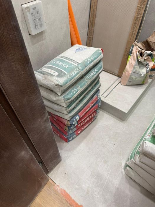 Гипс, стяжка, крепость