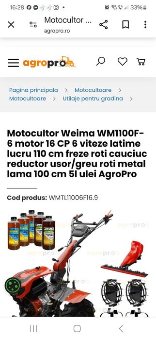 Vand Motocultor NOU