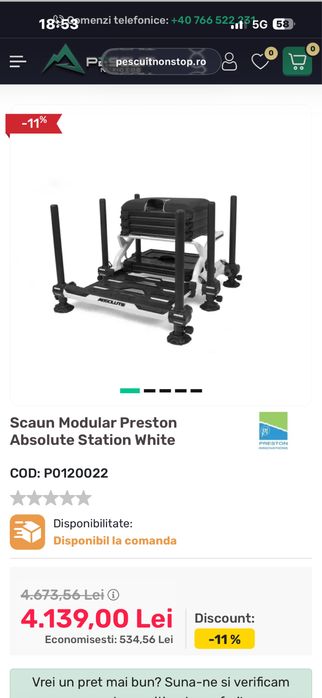 Vand scaun modular preston 36