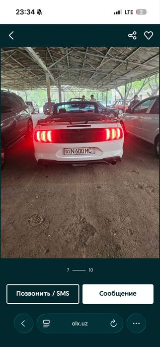 Nasiya savdoga Ford Mustang kabriolet