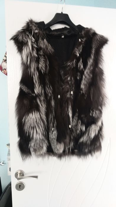 Елек естествена кожа лисица