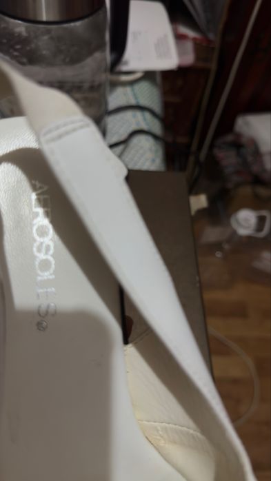 Белые басаножки кожа натуральная