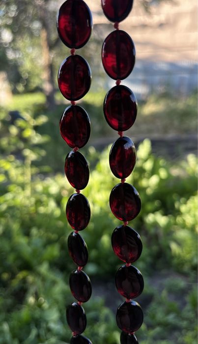 Янтарь вишнёвый натуральный