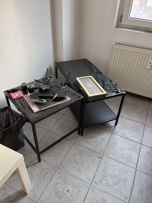 Masa de conferinte ikea 140*140 cu scaune