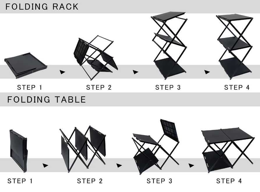 Полка и стол трансформер многоуровневая-47.8х31х103 см. Доставка беспл