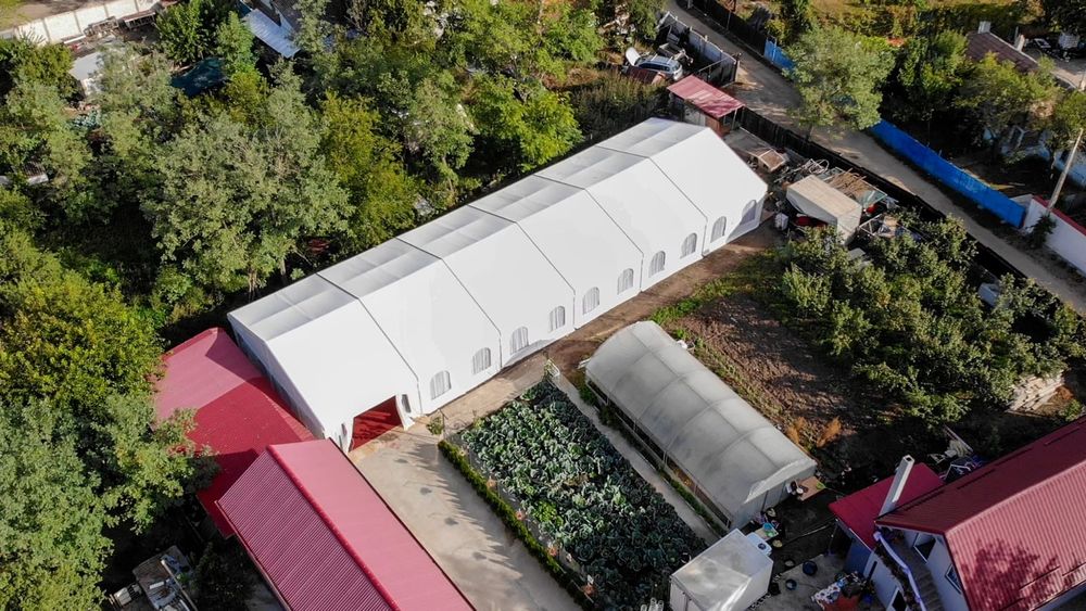 Corturi industriale 15 si 10 m lățime