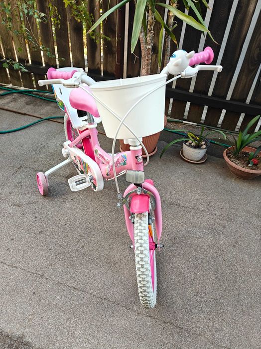 Bicicleta Roz Disney pentru copii