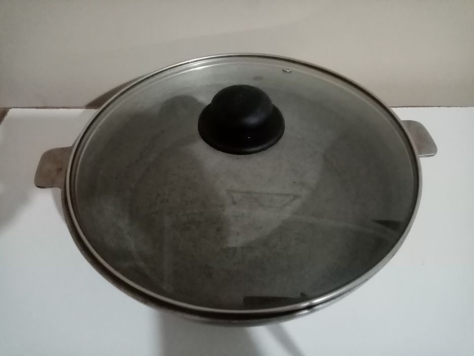 Сковорода глубокая, советская, чугун.