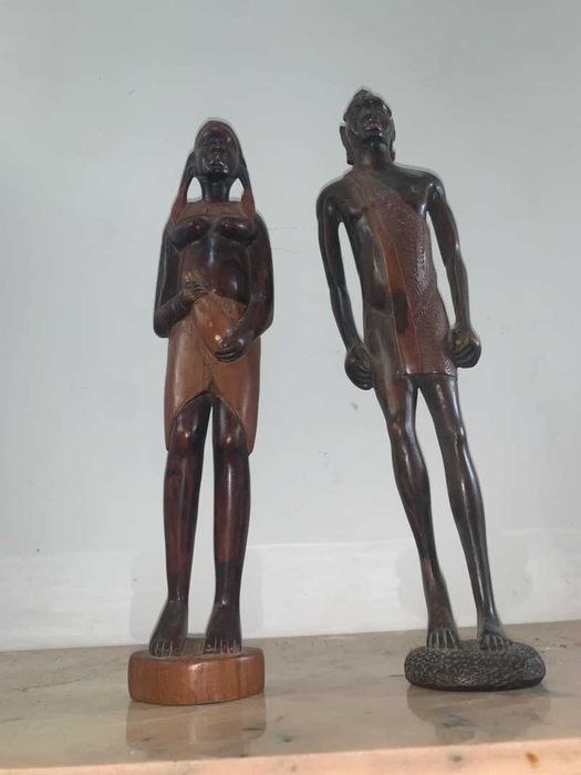 Statuie africana din lemn abanos