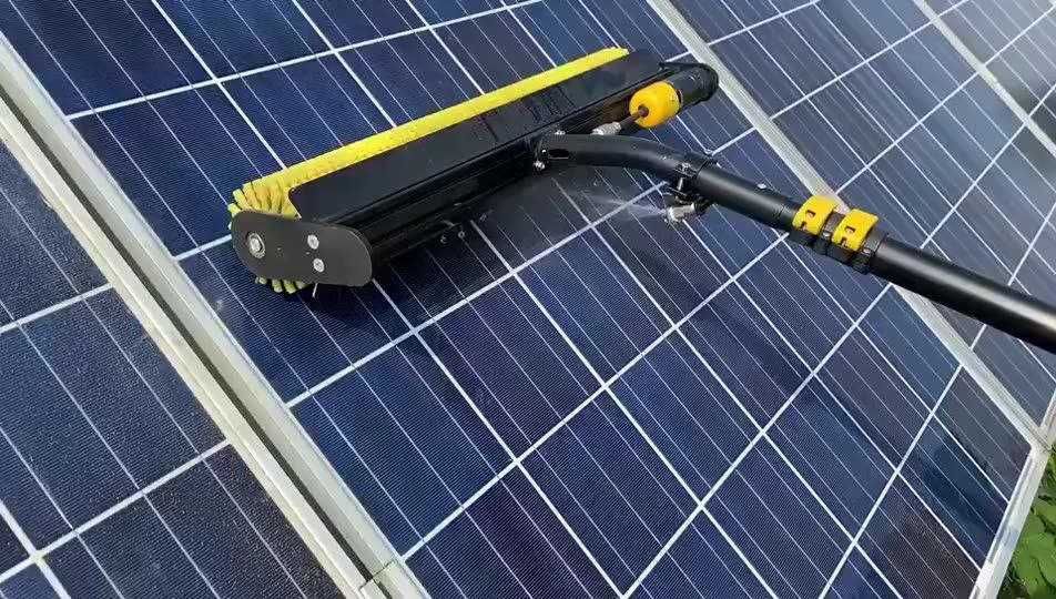 двухдисковое щеточное устройство для очистки солнечных панелей