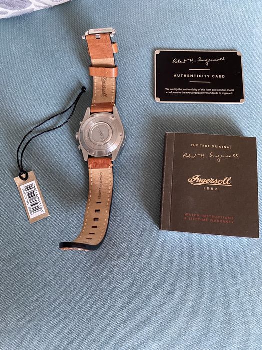 Ingersoll DISCOVERY I06202 Mens The Scovill Movement Quartz Case Stain