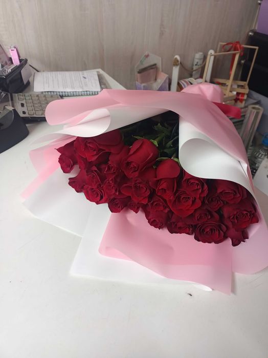 Розы цветы букеты Костанай Доставка