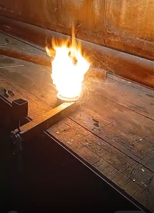 Печ на отработке