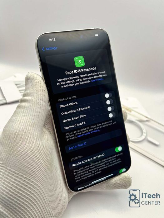 iPhone 15 Pro MAX, 256GB, White, 100% батерия, КАТО НОВ, ГАРАНЦИЯ!