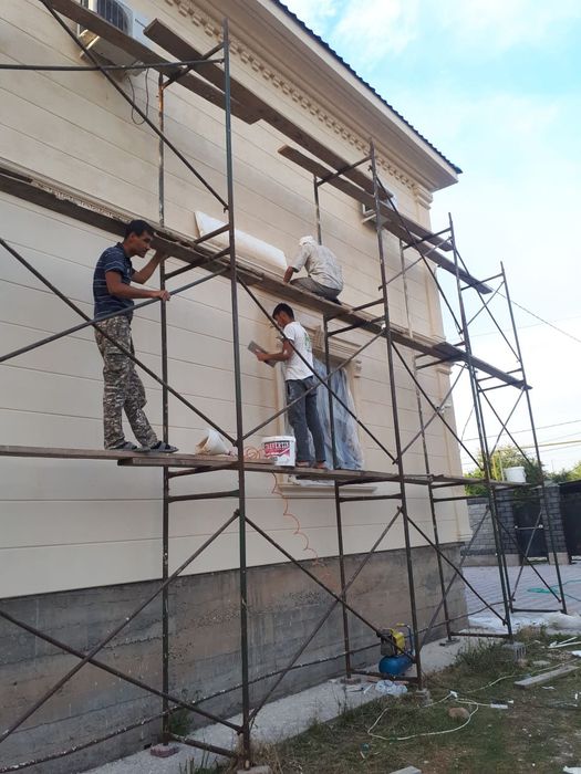 Фасадқа леса, жеткізу бар, аренда леса