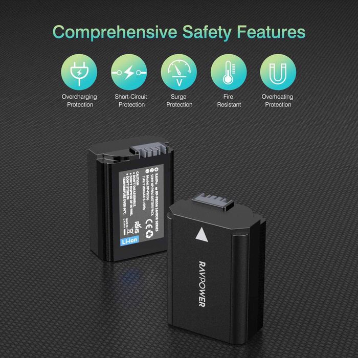 Зарядно устройство с 2 батерии за фотоапарат SONY RAVPower NP-FW50