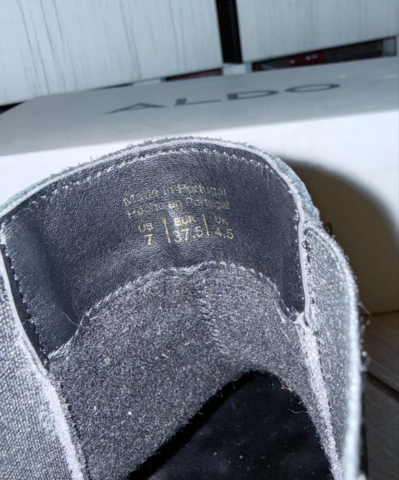 Aldo, Ghete/ botine Aldo Chelsea de piele Wicoeni, marimea 37.5