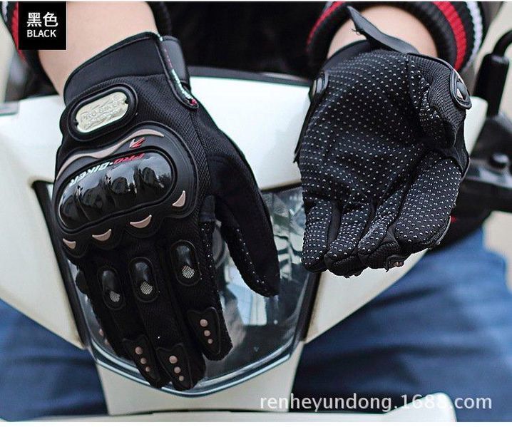 Ръкавици PRO-BIKER/BLACK Подходящи за офроуд състезателни мотоциклети,