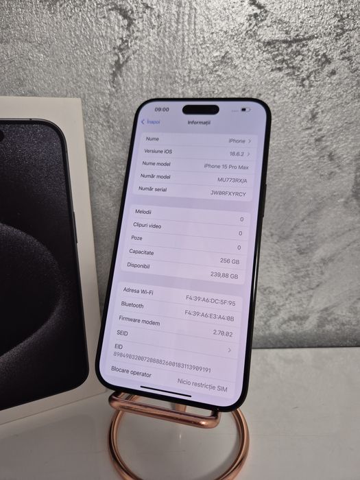 IPhone 15 Pro Max 90% bateria