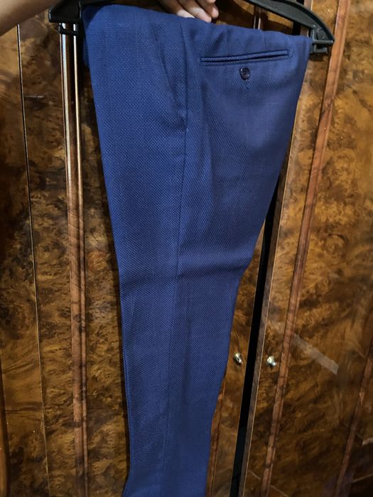 Костюм тройка синий цвет