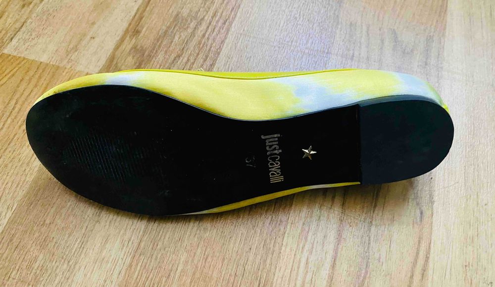 Roberto Cavalli, Just Cavalli Balerini Fashion Saten&Piele Nr.37 UK