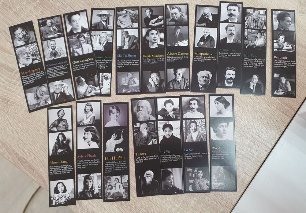 Закладки для книг с писателями