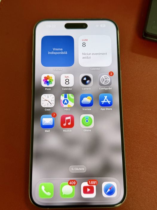 Telefon Apple IPhone 15 Pro Max / 256GB / Natural Titanium