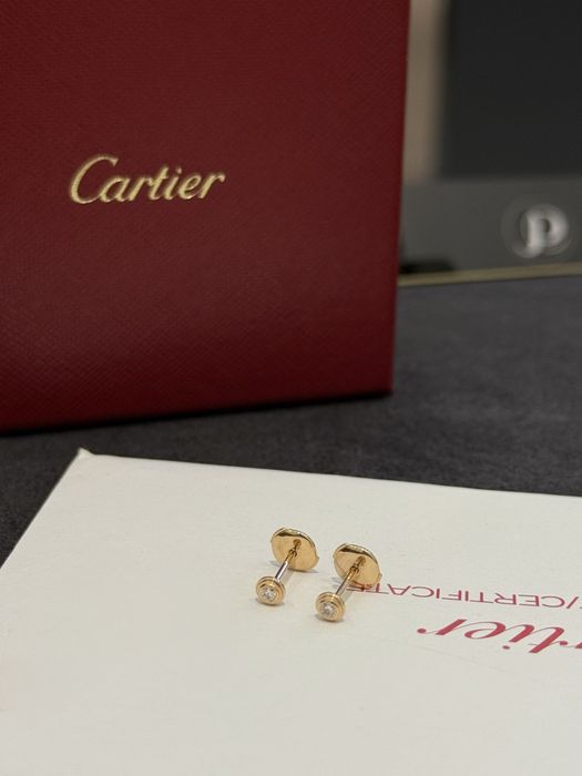 NEW Серьги Cartier d'Amour mini model rose gold