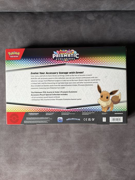 Pokemon Prismatic Evolutions Accessory Pouch Set