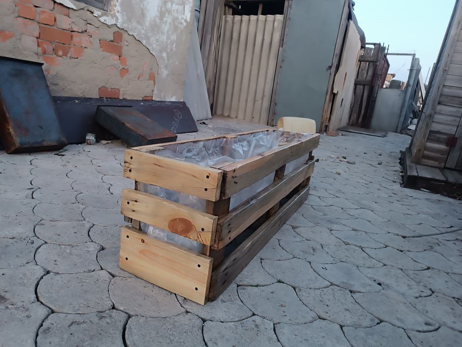 Клумба,ручная работа