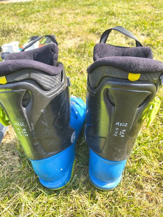 Schiuri 120 cm copii / clăpari copii 22.5 (35 36)  / bete 90 cm