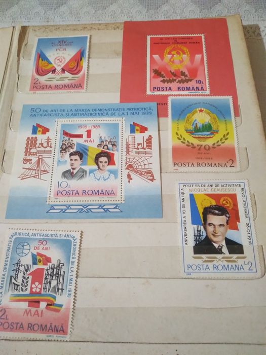 Colecție de timbre din perioada comunistă