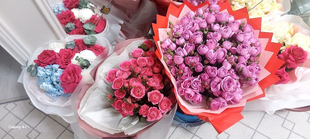 Букеты красивых роз