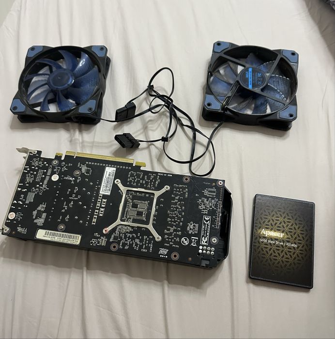 Видеокарта GTX 1060 6gb с кулерами и ссд диском