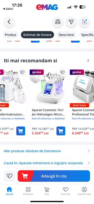 Aparat cosmetic 7 în 1