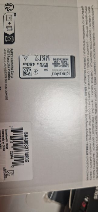 SSD WD 500GB/Samsung 1 TB/Kingston 480gb/1TB