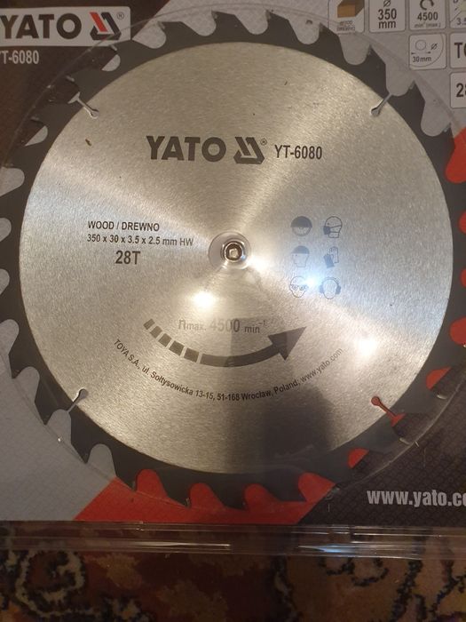 Panza circulara cu vidia lemn 350 mm Yato