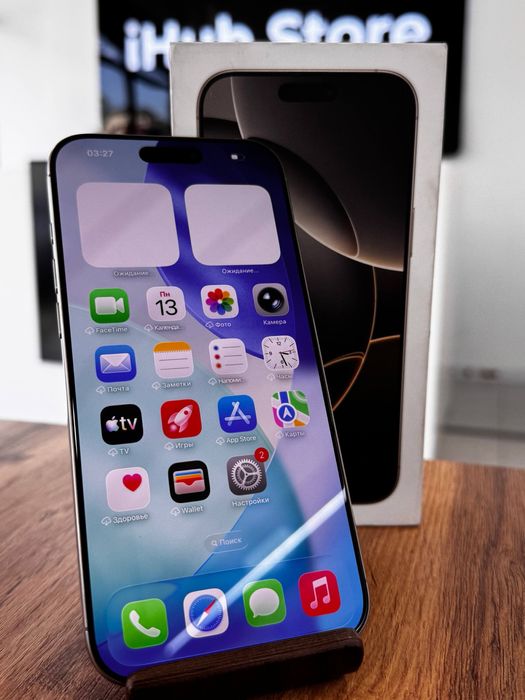 Айфон16ПроМакс•256гб/94%сұр(титан)