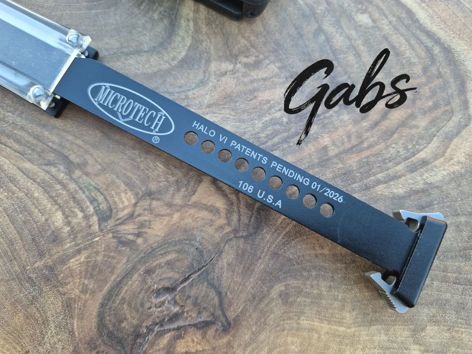 Автоматичен нож Microtech Halo6  2026,прозрачен корпус