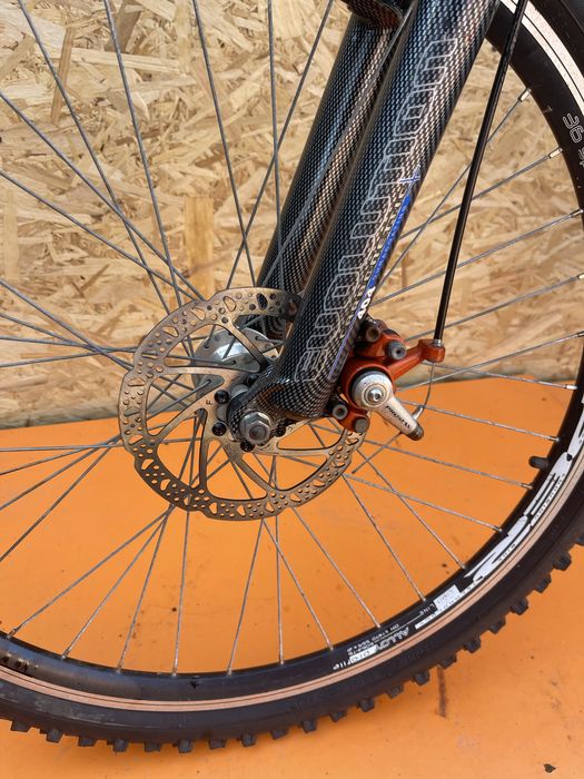 Bicicleta carbocross frana pe disc roti 26” cadru aluminiu