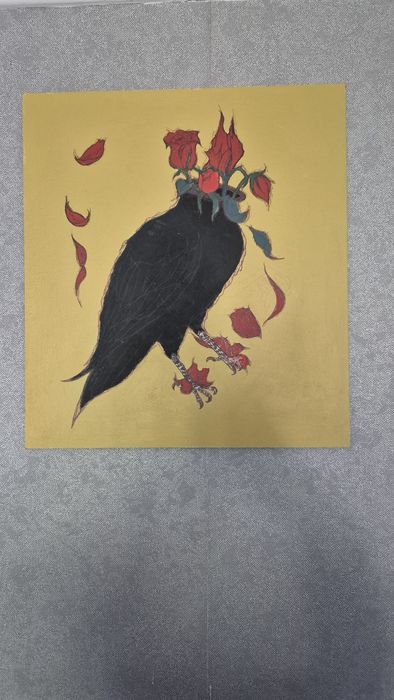 Картина 40×40 ворона