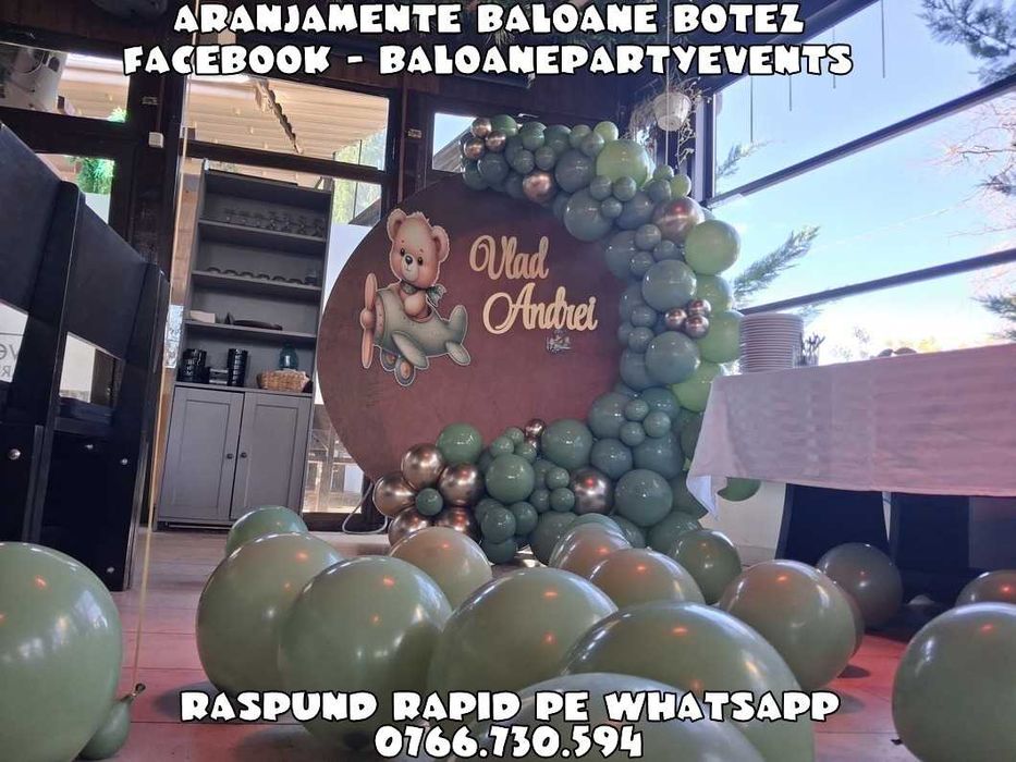 Aranjamente baloane botez Arcada baloane Decor Photocorner aniversare