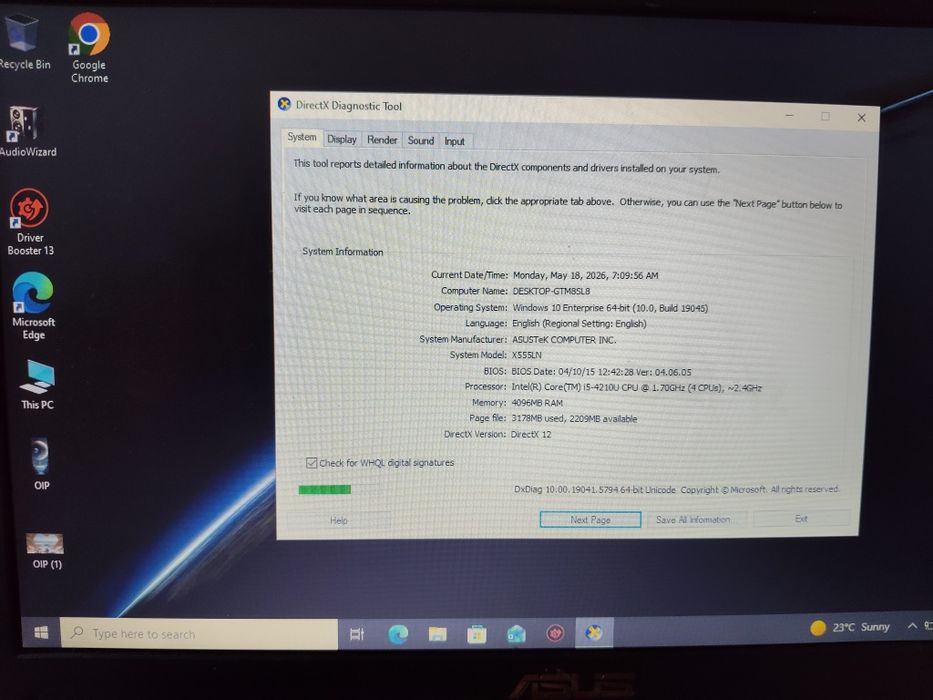 Asus X555LN i5 gen4