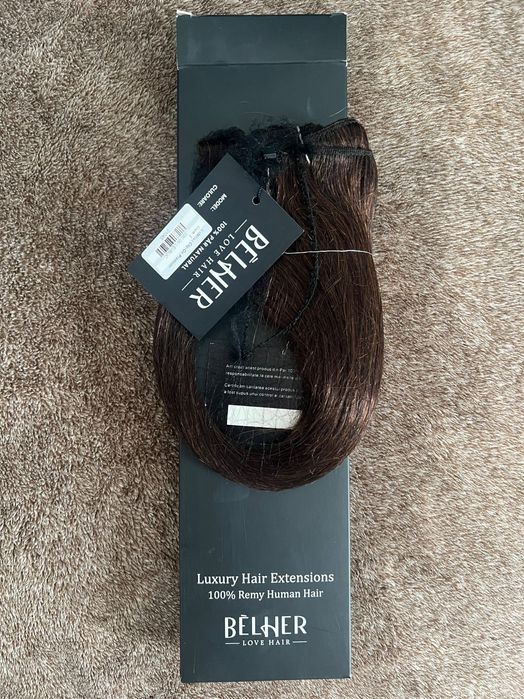 Extensii Belher clip-on premium 45 cm, nuanta 3 (din par natural remy)