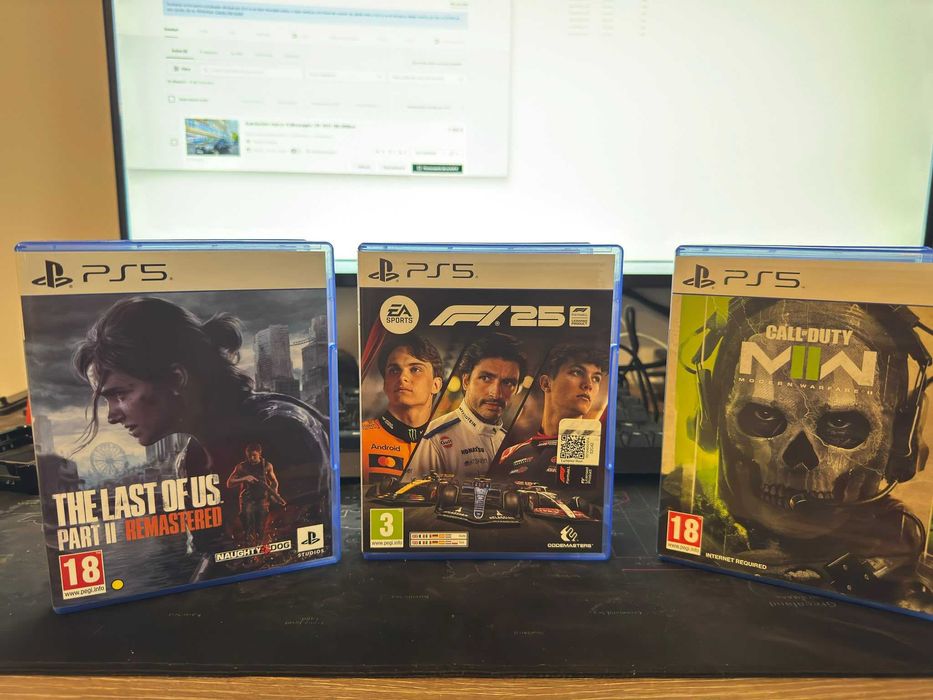 The last of us 2 F1 2025 Call of duty Modern Warfare 2 ps playstation 5